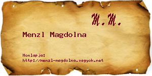 Menzl Magdolna névjegykártya